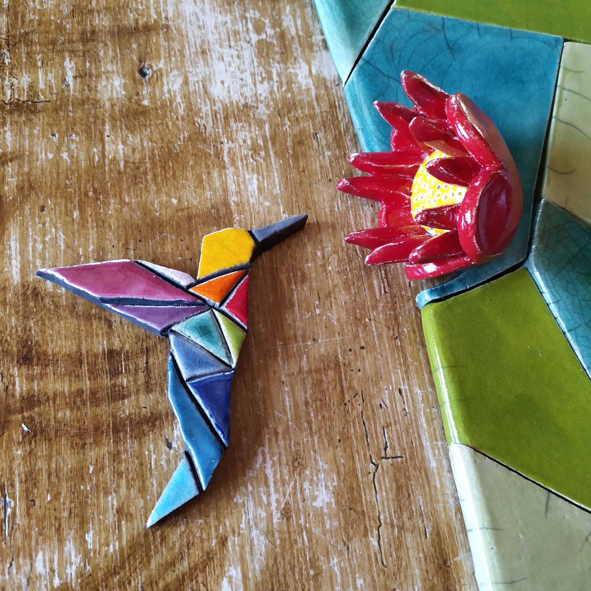 8 colibri et fleur