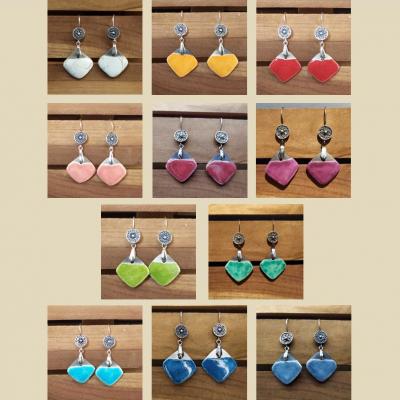 Boucles d'oreilles Losange