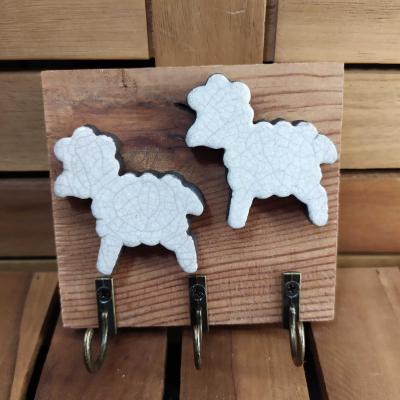 Patère 2 moutons